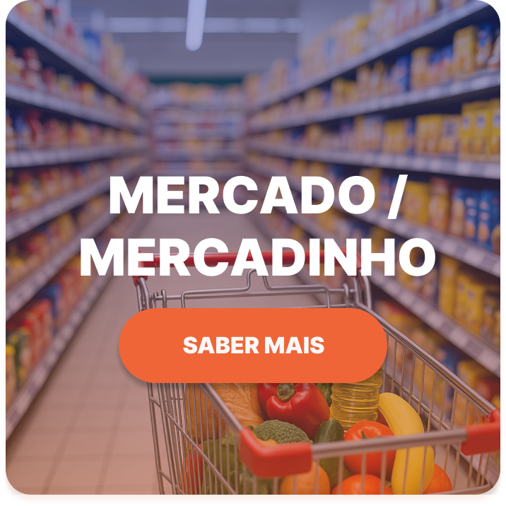 Gôndola para supermercado e mercadinho