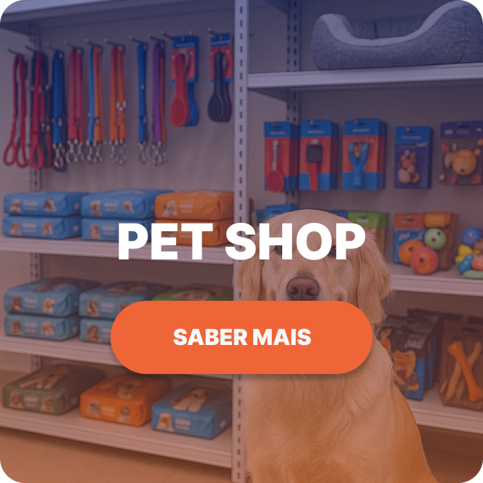 Gôndola para petshop